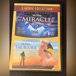 Miracle - The Rookie (DVD, double feature) -Disney US Olympic Hockey Gold Team